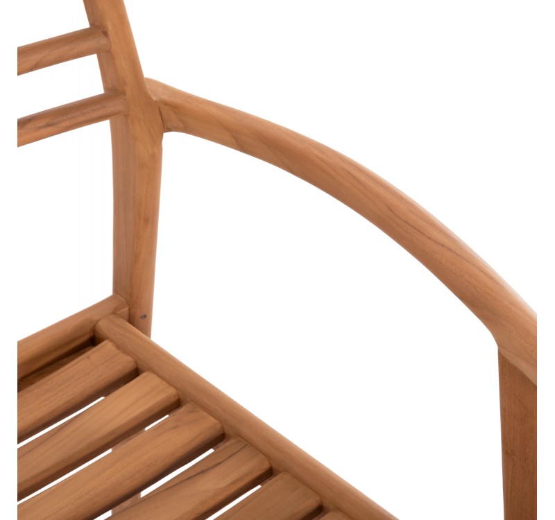 ΠΟΛΥΘΡΟΝΑ MOOSEN HM9936 ΜΑΣΙΦ ΞΥΛΟ TEAK ΣΕ ΦΥΣΙΚΟ 59x60x78,5Υ