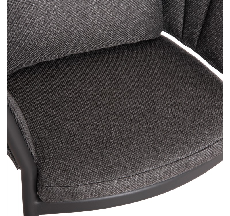 ΠΟΛΥΘΡΟΝΑ ΤΡΑΠΕΖΑΡΙΑΣ SHANKS HM6207.01 ΣΚΟΥΡΟ ΓΚΡΙ ΑΛΟΥΜ. & OLEFIN ΥΦΑΣΜΑ 62x60x75-80Υεκ