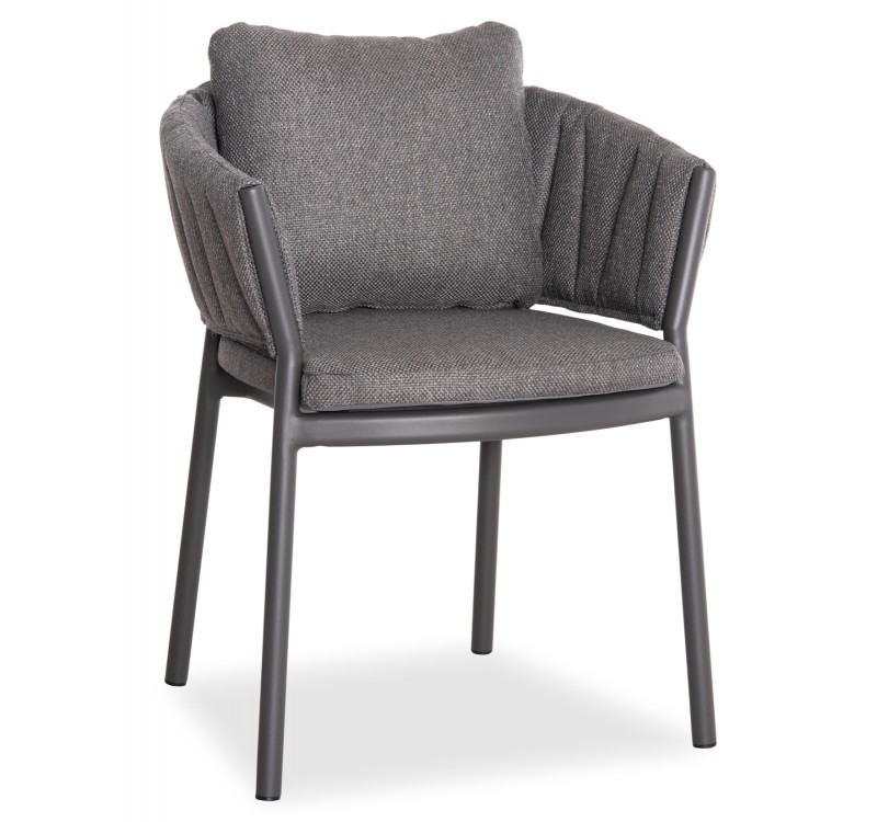 ΠΟΛΥΘΡΟΝΑ ΤΡΑΠΕΖΑΡΙΑΣ SHANKS HM6207.01 ΣΚΟΥΡΟ ΓΚΡΙ ΑΛΟΥΜ. & OLEFIN ΥΦΑΣΜΑ 62x60x75-80Υεκ