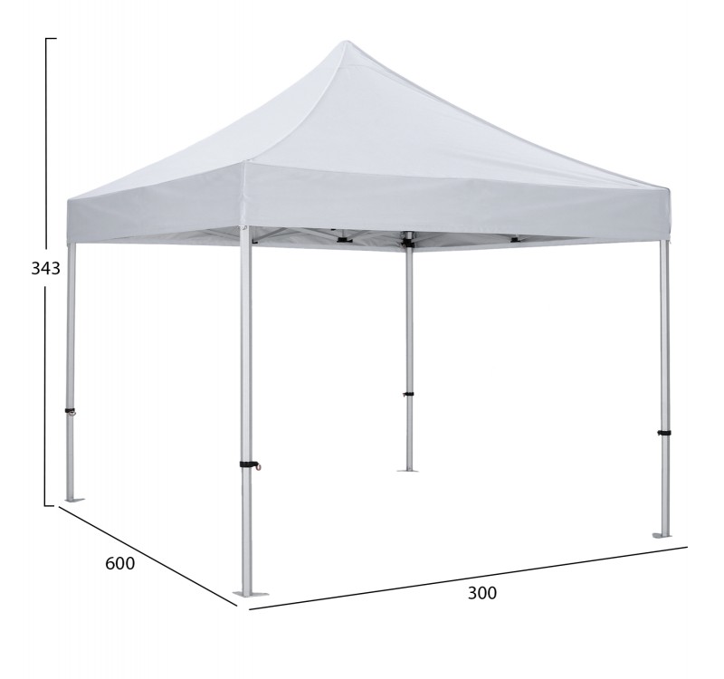 GAZEBO ΕΠΑΓΓΕΛΜΑΤΙΚΟ ΒΑΡΕΩΣ ΤΥΠΟΥ MATTHEW-AL HM6313 ΠΤΥΣΣΟΜΕΝΟ ΑΛΟΥΜΙΝΙΟΥ 3x3x3,4Y