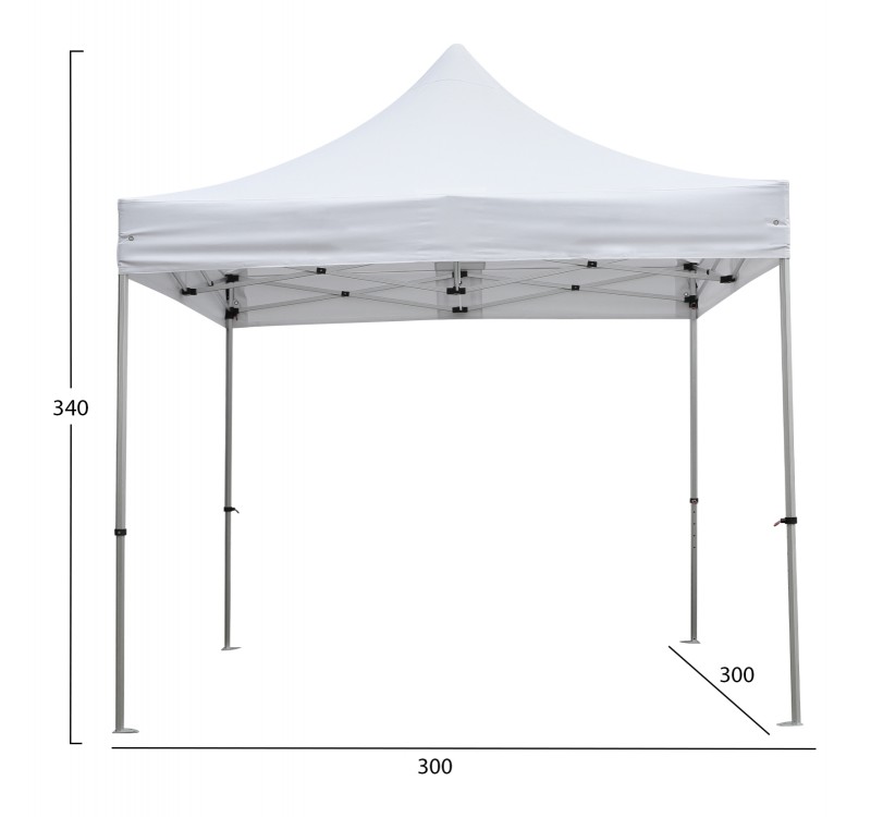GAZEBO ΕΠΑΓΓΕΛΜΑΤΙΚΟ ΒΑΡΕΩΣ ΤΥΠΟΥ CRESSEN HM6305 ΠΤΥΣΣΟΜΕΝΟ ΑΛΟΥΜΙΝΙΟΥ 3x3x3,4Y