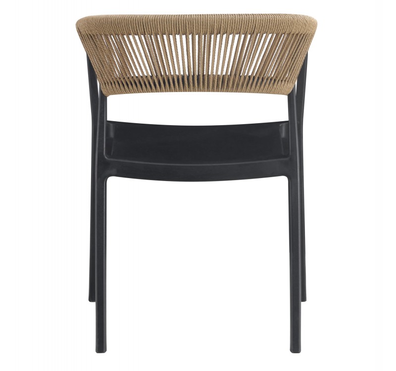 ΠΟΛΥΘΡΟΝΑ ΠΟΛΥΠΡΟΠΥΛΕΝΙΟΥ BOGI HM6240.02 ΜΑΥΡΗ ΜΕ ΜΠΕΖ ΣΧΟΙΝΙ 54x53x75Υεκ.