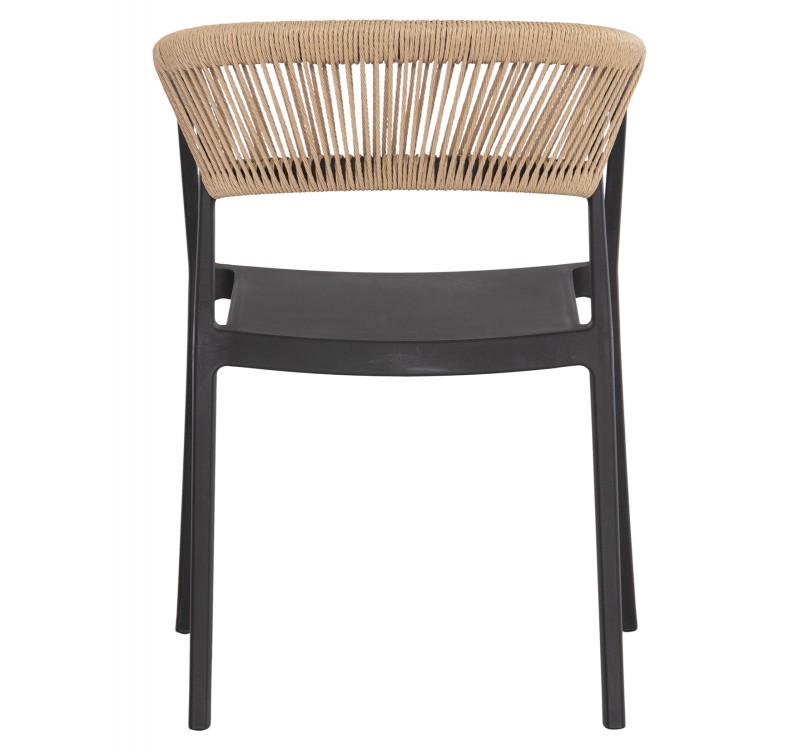 ΠΟΛΥΘΡΟΝΑ ΠΟΛΥΠΡΟΠΥΛΕΝΙΟΥ BOGI HM6240.02 ΜΑΥΡΗ ΜΕ ΜΠΕΖ ΣΧΟΙΝΙ 54x53x75Υεκ.