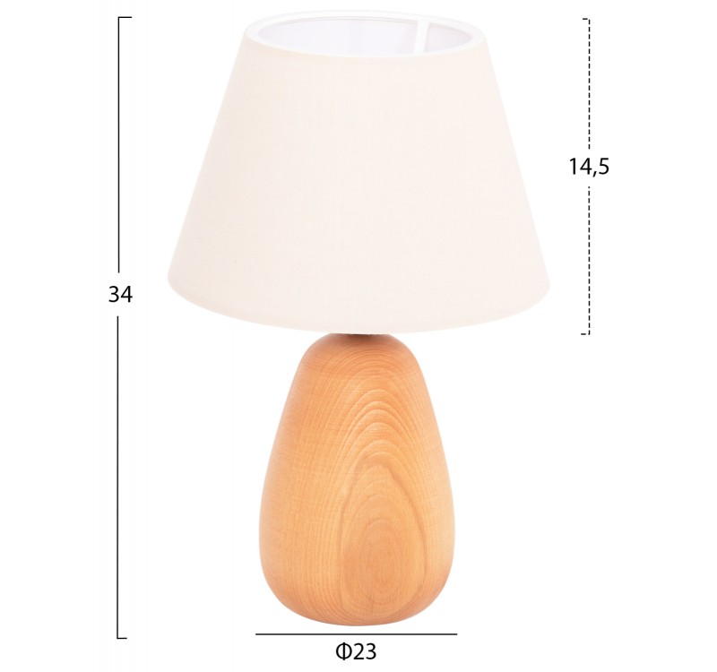 ΕΠΙΤΡΑΠΕΖΙΟ ΦΩΤΙΣΤΙΚΟ CONNI HM4710 ΕΚΡΟΥ ΚΑΠΕΛΟ-ΞΥΛΙΝΗ ΒΑΣΗ Φ23x34Υεκ.