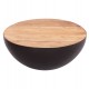 ΔΙΑΚΟΣΜΗΤΙΚΟ ΤΡΑΠΕΖΙ ΣΑΛΟΝΙΟΥ BOWL Φ89,5X39Yεκ. RUSTY ΜΕ ΞΥΛΟ ΑΚΑΚΙΑΣ HM8717.22