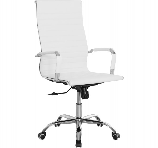 ΚΑΡΕΚΛΑ ΓΡΑΦΕΙΟΥ BOSS ΔΙΕΥΘΥΝΤΟΥ HM1059.32 ΛΕΥΚΟ PU ΠΟΔΙ ΧΡΩΜΙΟΥ 53x57x109Υεκ.