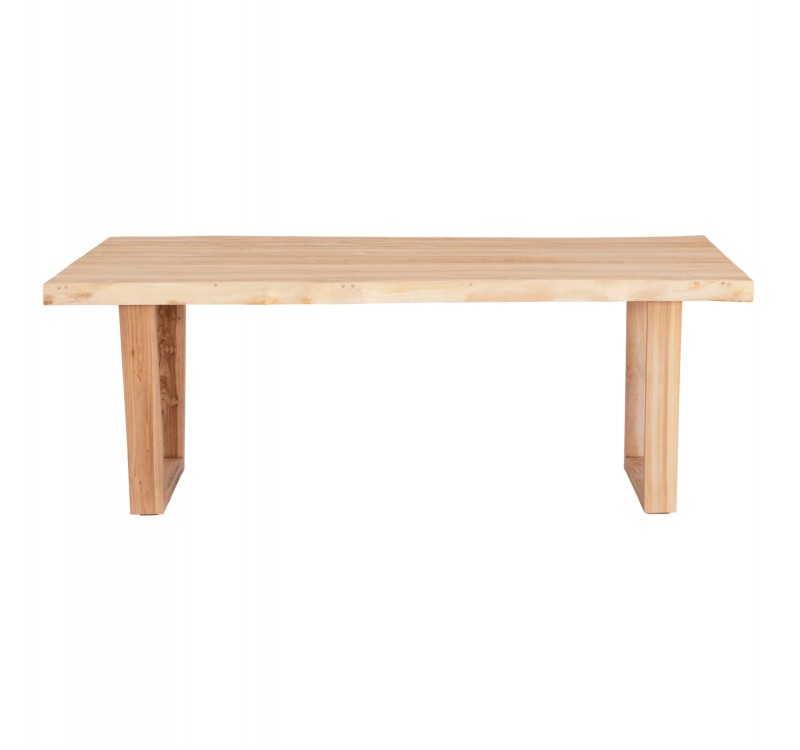 ΤΡΑΠΕΖΙ ΤΡΑΠΕΖΑΡΙΑΣ LEOPOLD HM9933.02 ΜΑΣΙΦ ΞΥΛΟ ΤΕΑΚ-ΑΝΟΙΧΤΟ ΦΥΣΙΚΟ 200,5x107x76Yεκ