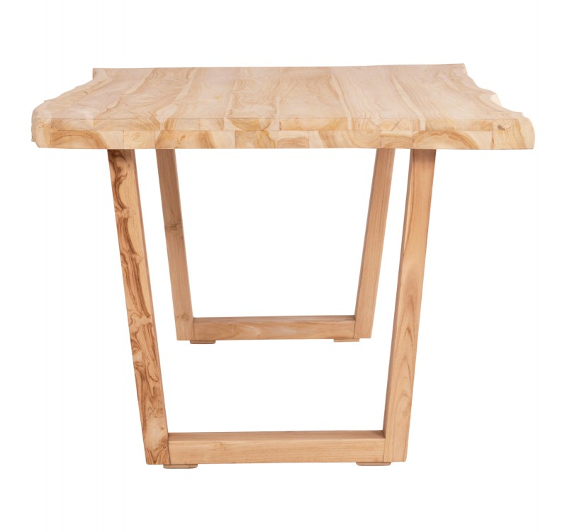 ΤΡΑΠΕΖΙ ΤΡΑΠΕΖΑΡΙΑΣ LEOPOLD HM9933.02 ΜΑΣΙΦ ΞΥΛΟ ΤΕΑΚ-ΑΝΟΙΧΤΟ ΦΥΣΙΚΟ 200,5x107x76Yεκ