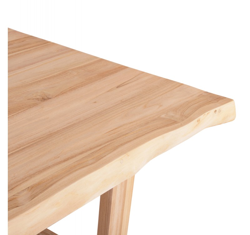 ΤΡΑΠΕΖΙ ΤΡΑΠΕΖΑΡΙΑΣ LEOPOLD HM9933.02 ΜΑΣΙΦ ΞΥΛΟ ΤΕΑΚ-ΑΝΟΙΧΤΟ ΦΥΣΙΚΟ 200,5x107x76Yεκ