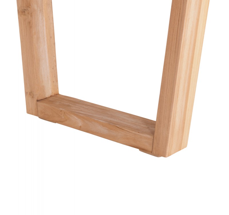 ΤΡΑΠΕΖΙ ΤΡΑΠΕΖΑΡΙΑΣ LEOPOLD HM9933.02 ΜΑΣΙΦ ΞΥΛΟ ΤΕΑΚ-ΑΝΟΙΧΤΟ ΦΥΣΙΚΟ 200,5x107x76Yεκ