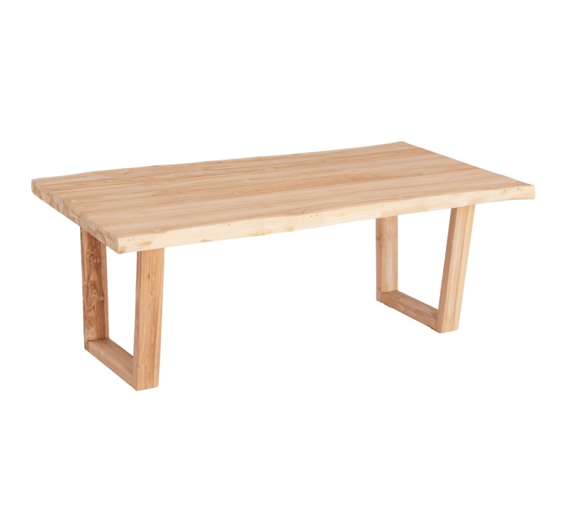 ΤΡΑΠΕΖΙ ΤΡΑΠΕΖΑΡΙΑΣ LEOPOLD HM9933.02 ΜΑΣΙΦ ΞΥΛΟ ΤΕΑΚ-ΑΝΟΙΧΤΟ ΦΥΣΙΚΟ 200,5x107x76Yεκ