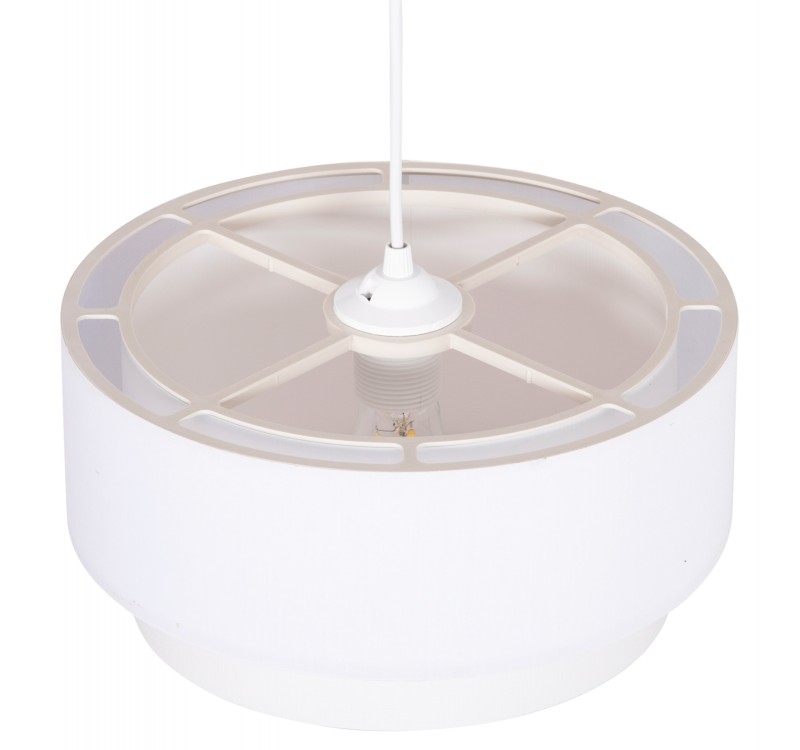 ΦΩΤΙΣΤΙΚΟ ΟΡΟΦΗΣ ΚΥΛΙΝΔΡΙΚΟ KRIKS HM4707.01 PVC ΣΕ ΛΕΥΚΟ Φ30x70Υεκ.