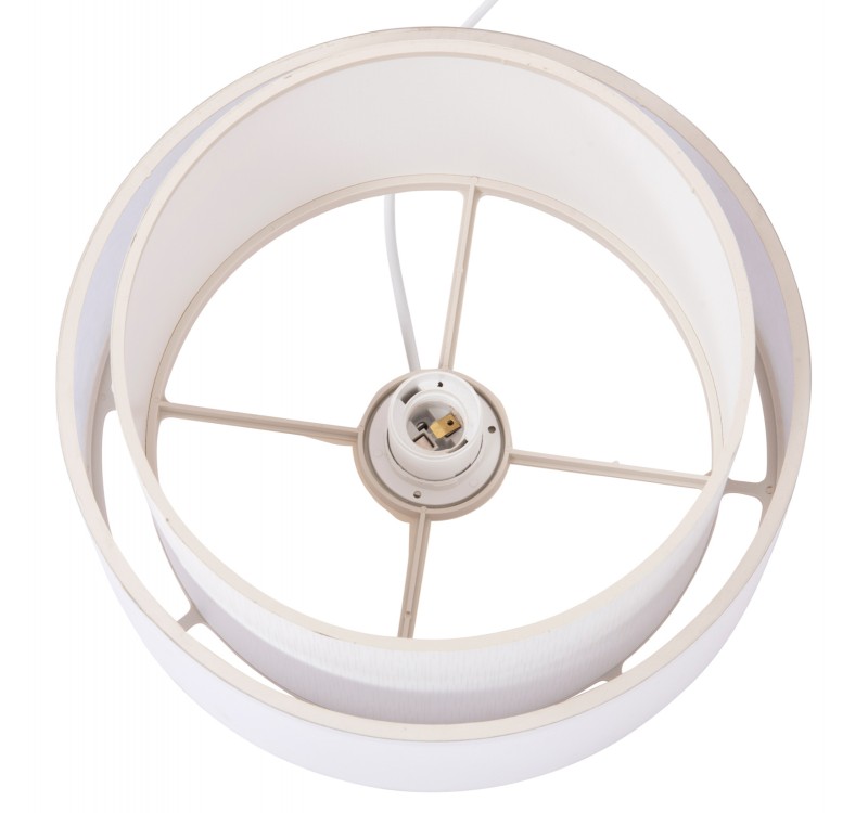 ΦΩΤΙΣΤΙΚΟ ΟΡΟΦΗΣ ΚΥΛΙΝΔΡΙΚΟ KRIKS HM4707.01 PVC ΣΕ ΛΕΥΚΟ Φ30x70Υεκ.