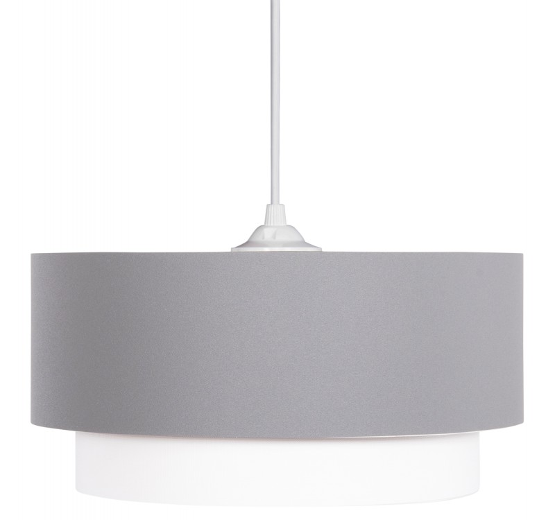 ΦΩΤΙΣΤΙΚΟ ΟΡΟΦΗΣ ΚΥΛΙΝΔΡΙΚΟ KRIKS HM4706.01 PVC ΣΕ ΛΕΥΚΟ-ΓΚΡΙ Φ30x70Υεκ.