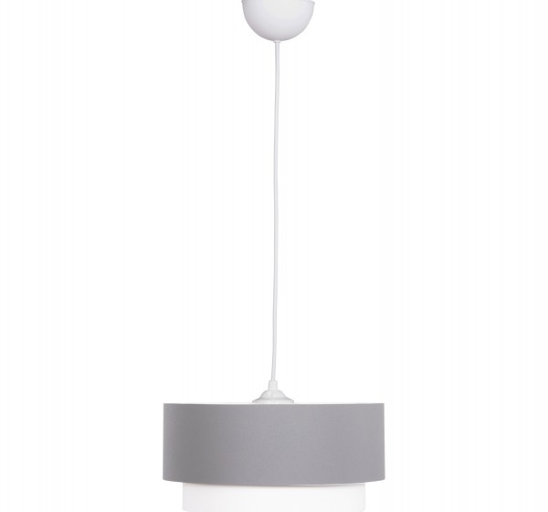 ΦΩΤΙΣΤΙΚΟ ΟΡΟΦΗΣ ΚΥΛΙΝΔΡΙΚΟ KRIKS HM4706.01 PVC ΣΕ ΛΕΥΚΟ-ΓΚΡΙ Φ30x70Υεκ.