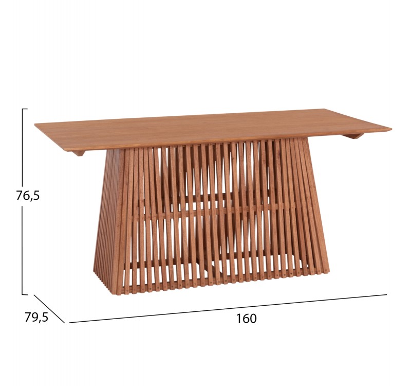 ΣΕΤ ΤΡΑΠΕΖΑΡΙΑΣ 5ΤΜΧ RENLY HM21078.02 ΟΡΘΟΓΩΝΙΟ ΤΡΑΠΕΖΙ & 4 ΚΑΡΕΚΛΕΣ