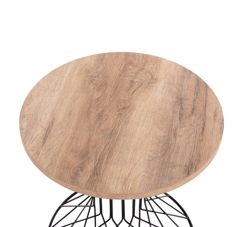 ΒΟΗΘΗΤΙΚΟ ΤΡΑΠΕΖΙ ΣΑΛΟΝΙΟΥ KEON HM18038.03 MDF TOP ΣΕ ΣΟΝΑΜΑ-ΜΕΤΑΛΛΟ Φ45x50Υεκ.