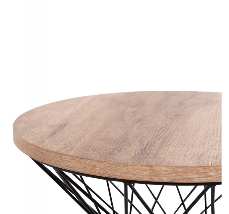 ΒΟΗΘΗΤΙΚΟ ΤΡΑΠΕΖΙ ΣΑΛΟΝΙΟΥ KEON HM18038.03 MDF TOP ΣΕ ΣΟΝΑΜΑ-ΜΕΤΑΛΛΟ Φ45x50Υεκ.