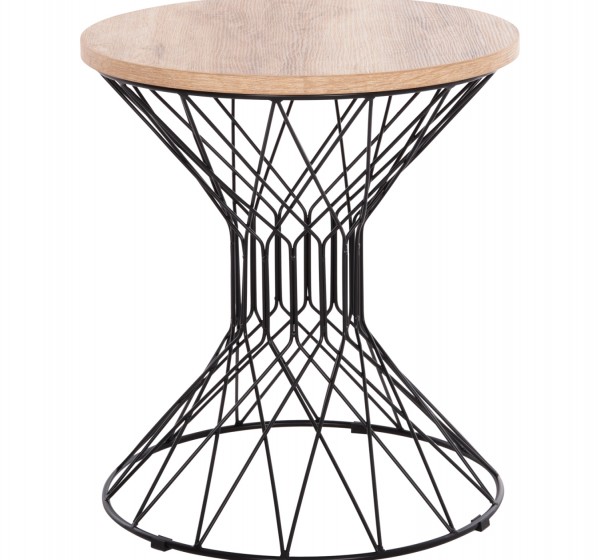 ΒΟΗΘΗΤΙΚΟ ΤΡΑΠΕΖΙ ΣΑΛΟΝΙΟΥ KEON HM18038.03 MDF TOP ΣΕ ΣΟΝΑΜΑ-ΜΕΤΑΛΛΟ Φ45x50Υεκ.