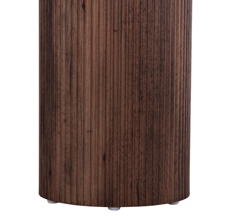 ΒΟΗΘΗΤΙΚΟ ΤΡΑΠΕΖΙ MARGON HM18027 MDF ΣΕ ΣΚΟΥΡΟ ΚΑΦΕ ΞΥΛΟΥ Φ45x50,5Υεκ.