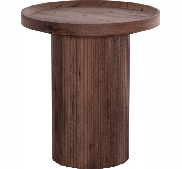 ΒΟΗΘΗΤΙΚΟ ΤΡΑΠΕΖΙ MARGON HM18027 MDF ΣΕ ΣΚΟΥΡΟ ΚΑΦΕ ΞΥΛΟΥ Φ45x50,5Υεκ.