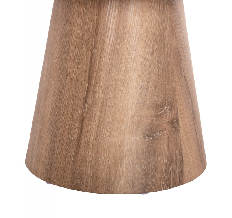 ΤΡΑΠΕΖΙ ΣΑΛΟΝΙΟΥ KARAN HM18028 MDF ΣΕ ΦΥΣΙΚΟ ΧΡΩΜΑ ΞΥΛΟΥ Φ80x45,5Υεκ.