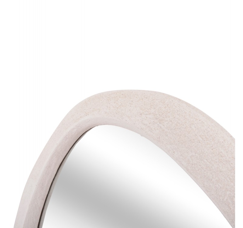 ΚΑΘΡΕΠΤΗΣ ΤΟΙΧΟΥ ΟΒΑΛ ΣΕΙΡΑ SANTORINI HM4514 MDF ΣΕ ΥΠΟΛΕΥΚΟ 48x3,2x60Υεκ