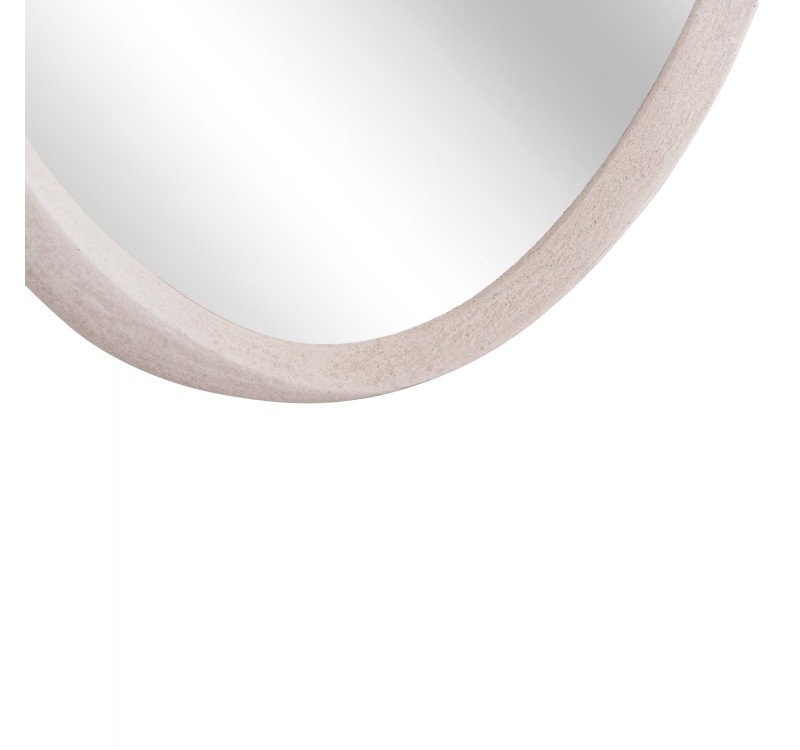 ΚΑΘΡΕΠΤΗΣ ΤΟΙΧΟΥ ΟΒΑΛ ΣΕΙΡΑ SANTORINI HM4514 MDF ΣΕ ΥΠΟΛΕΥΚΟ 48x3,2x60Υεκ