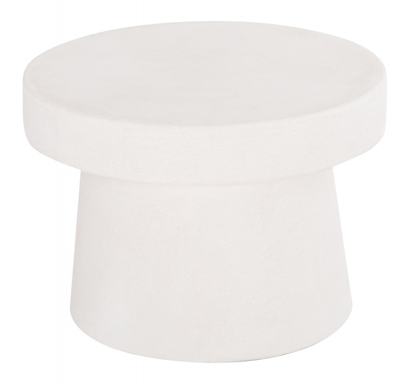 ΤΡΑΠΕΖΙ ΣΑΛΟΝΙΟΥ ΣΤΡΟΓΓΥΛΟ ΣΕΙΡΑ SANTORINI HM18051 MDF ΣΕ ΥΠΟΛΕΥΚΟ ΧΡΩΜΑ Φ60x42,5Υεκ.