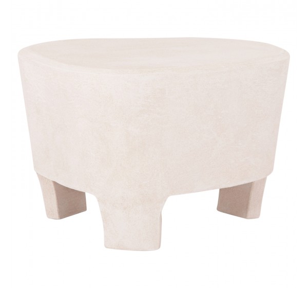 ΤΡΑΠΕΖΙ ΣΑΛΟΝΙΟΥ ΣΕΙΡΑ SANTORINI HM18053 MDF ΣΕ ΥΠΟΛΕΥΚΟ ΧΡΩΜΑ 54x61x40,5Υεκ.