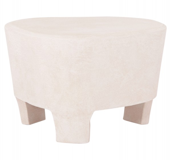 ΤΡΑΠΕΖΙ ΣΑΛΟΝΙΟΥ ΣΕΙΡΑ SANTORINI HM18053 MDF ΣΕ ΥΠΟΛΕΥΚΟ ΧΡΩΜΑ 54x61x40,5Υεκ.