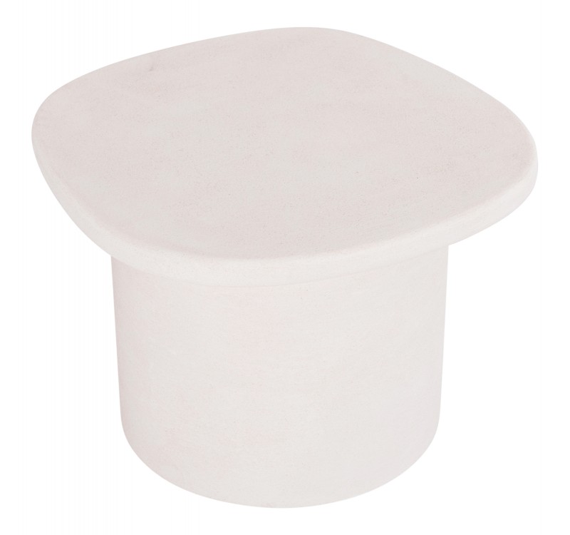 ΤΡΑΠΕΖΙ ΣΑΛΟΝΙΟΥ ΟΒΑΛ ΣΕΙΡΑ SANTORINI HM18054 MDF ΣΕ ΥΠΟΛΕΥΚΟ ΧΡΩΜΑ 54x54,5x40Υεκ