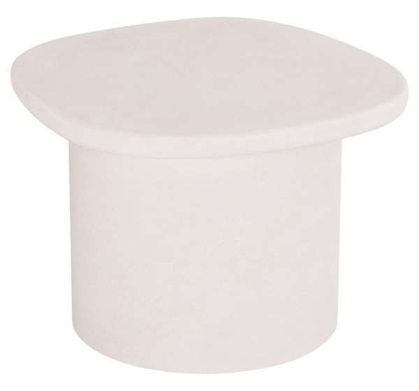 ΤΡΑΠΕΖΙ ΣΑΛΟΝΙΟΥ ΟΒΑΛ ΣΕΙΡΑ SANTORINI HM18054 MDF ΣΕ ΥΠΟΛΕΥΚΟ ΧΡΩΜΑ 54x54,5x40Υεκ