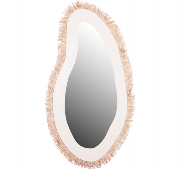 ΚΑΘΡΕΠΤΗΣ ΤΟΙΧΟΥ ΣΕΙΡΑ SANTORINI HM4525 MDF ΥΠΟΛΕΥΚΟ-ΔΙΑΚΟΣΜΗΣΗ ΣΕ ΜΠΕΖ 63x1,8x120Υεκ.