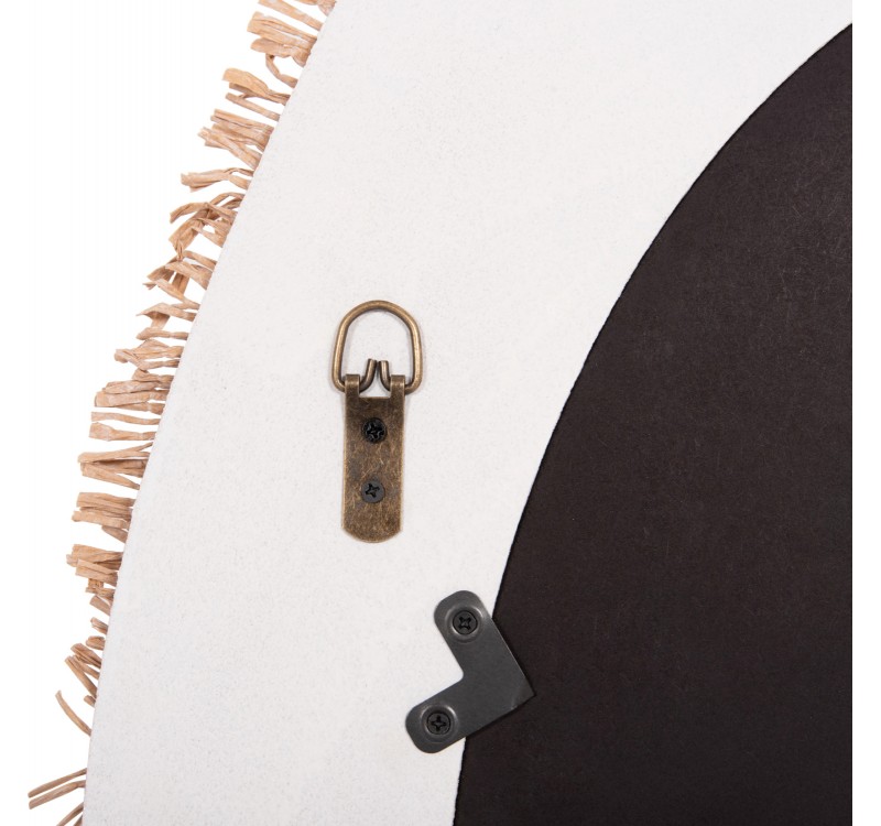 ΚΑΘΡΕΠΤΗΣ ΤΟΙΧΟΥ ΣΕΙΡΑ SANTORINI HM4528 MDF ΥΠΟΛΕΥΚΟ-ΔΙΑΚΟΣΜΗΣΗ ΣΕ ΜΠΕΖ 60x2x80Υεκ.