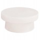 ΤΡΑΠΕΖΙ ΣΑΛΟΝΙΟΥ ΣΤΡΟΓΓΥΛΟ ΣΕΙΡΑ SANTORINI HM18050 MDF ΣΕ ΥΠΟΛΕΥΚΟ ΧΡΩΜΑ Φ80x35Υεκ.