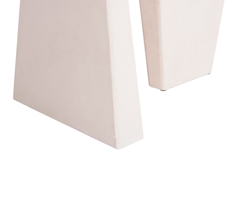 ΤΡΑΠΕΖΙ ΣΕΙΡΑ SANTORINI HM18042 ΤΟΠ ΞΥΛΟ ΕΛΑΤΟΥ-ΠΟΔΙΑ MDF ΥΠΟΛΕΥΚΑ 179x90x75Υεκ.