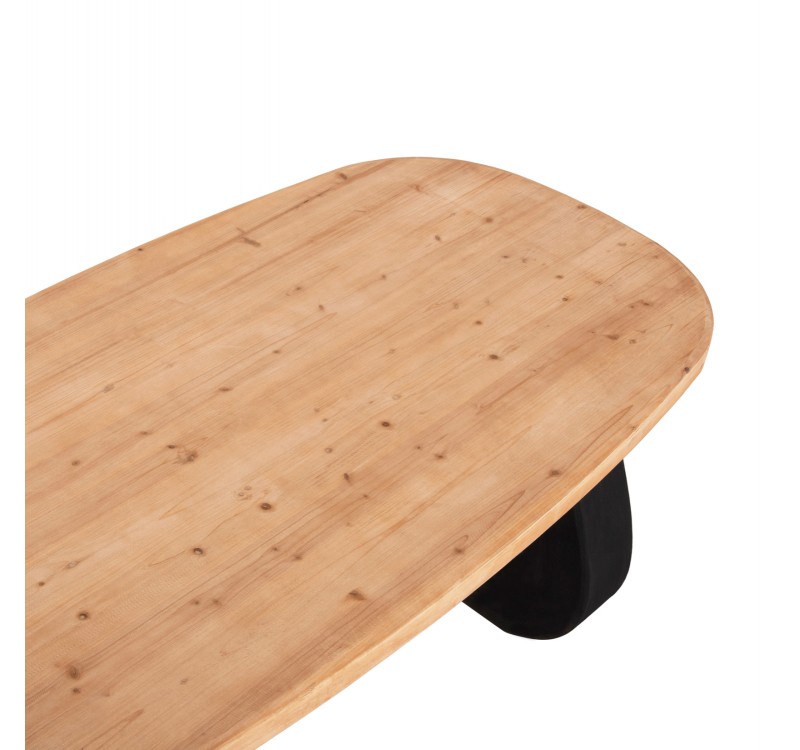 ΤΡΑΠΕΖΙ ΤΡΑΠΕΖΑΡΙΑΣ ΣΕΙΡΑ SANTORINI HM18065 TOP ΞΥΛΟ ΕΛΑΤΟΥ-ΠΟΔΙΑ ΠΟΛΥΡΗΤΙΝΗΣ 180x91x76Υεκ