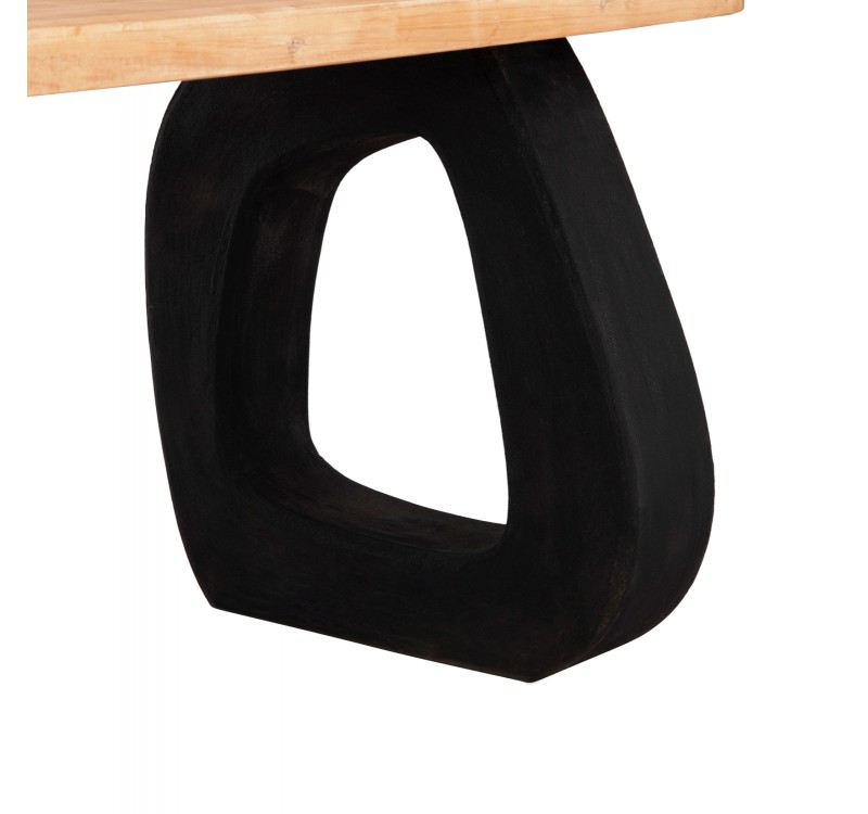 ΤΡΑΠΕΖΙ ΤΡΑΠΕΖΑΡΙΑΣ ΣΕΙΡΑ SANTORINI HM18065 TOP ΞΥΛΟ ΕΛΑΤΟΥ-ΠΟΔΙΑ ΠΟΛΥΡΗΤΙΝΗΣ 180x91x76Υεκ