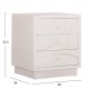 ΚΟΜΟΔΙΝΟ ΣΕΙΡΑ SANTORINI HM18047 MDF ΣΕ ΥΠΟΛΕΥΚΟ ΧΡΩΜΑ-3 ΣΥΡΤΑΡIA 48x38x55,5Υεκ.