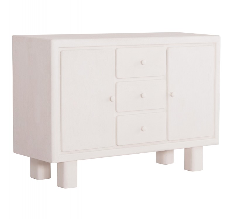 ΜΠΟΥΦΕΣ ΣΕΙΡΑ SANTORINI HM18048 MDF ΣΕ ΥΠΟΛΕΥΚΟ ΧΡΩΜΑ-3 ΣΥΡΤΑΡΙΑ & 2 ΠΟΡΤΕΣ 120x38x80Υεκ.