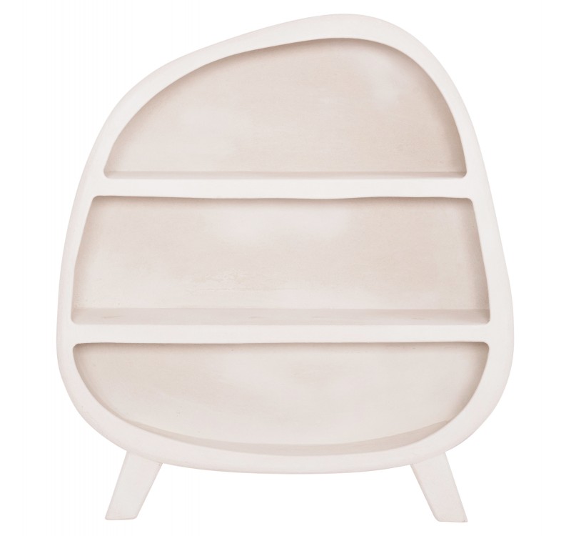 ΡΑΦΙΕΡΑ ΣΕΙΡΑ SANTORINI HM18060.01 MDF ΣΕ ΥΠΟΛΕΥΚΟ ΧΡΩΜΑ 120x38x133Υεκ.