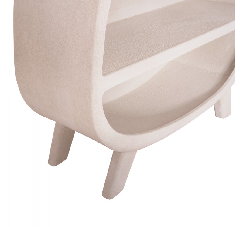 ΡΑΦΙΕΡΑ ΣΕΙΡΑ SANTORINI HM18060.01 MDF ΣΕ ΥΠΟΛΕΥΚΟ ΧΡΩΜΑ 120x38x133Υεκ.