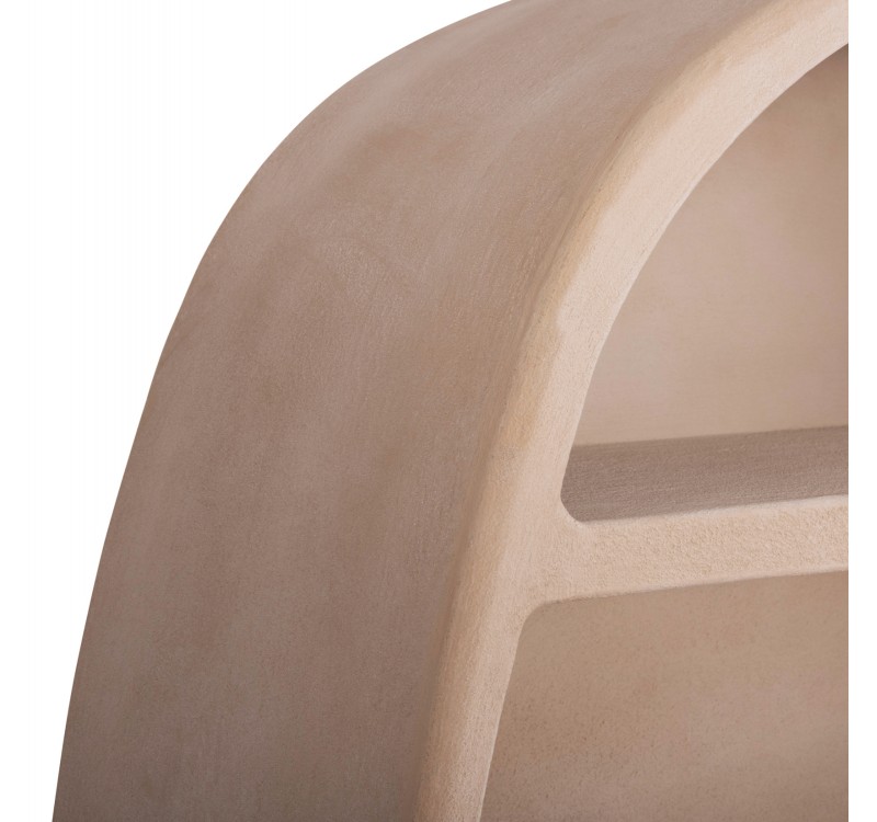 ΡΑΦΙΕΡΑ ΣΕΙΡΑ SANTORINI HM18060.02 MDF ΣΕ ΚΑΦΕ ΧΡΩΜΑ 120x38x133Υεκ.