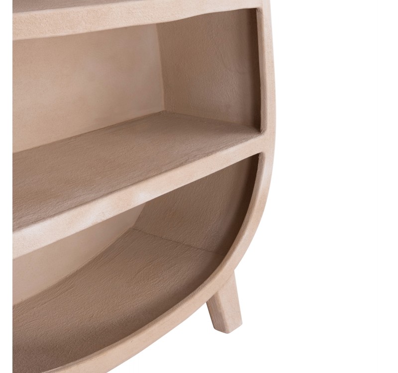 ΡΑΦΙΕΡΑ ΣΕΙΡΑ SANTORINI HM18060.02 MDF ΣΕ ΚΑΦΕ ΧΡΩΜΑ 120x38x133Υεκ.