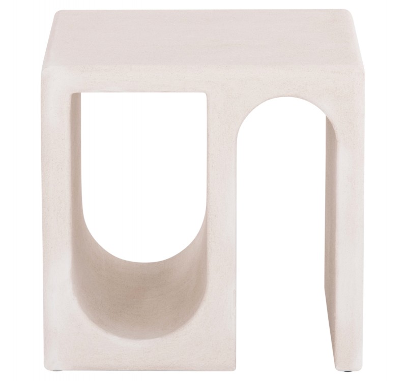 ΤΡΑΠΕΖΙ ΣΑΛΟΝΙΟΥ ΣΕΙΡΑ SANTORINI HM18070 MDF ΣΕ ΥΠΟΛΕΥΚΟ ΧΡΩΜΑ 48x38x48,5Υεκ.