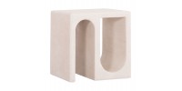 ΤΡΑΠΕΖΙ ΣΑΛΟΝΙΟΥ ΣΕΙΡΑ SANTORINI HM18070 MDF ΣΕ ΥΠΟΛΕΥΚΟ ΧΡΩΜΑ 48x38x48,5Υεκ.