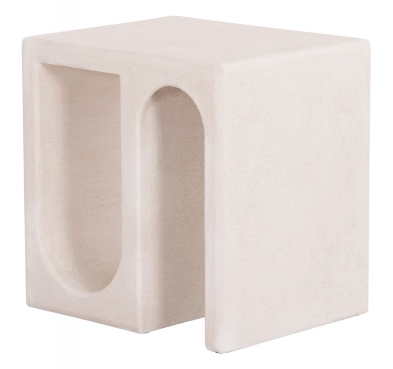 ΤΡΑΠΕΖΙ ΣΑΛΟΝΙΟΥ ΣΕΙΡΑ SANTORINI HM18070 MDF ΣΕ ΥΠΟΛΕΥΚΟ ΧΡΩΜΑ 48x38x48,5Υεκ.