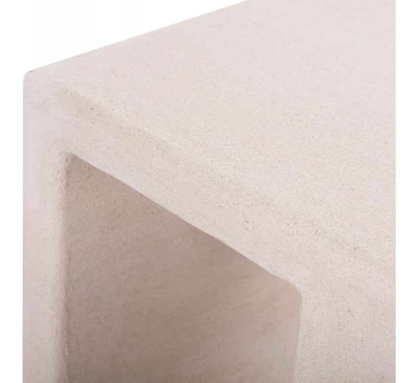 ΤΡΑΠΕΖΙ ΣΑΛΟΝΙΟΥ ΣΕΙΡΑ SANTORINI HM18070 MDF ΣΕ ΥΠΟΛΕΥΚΟ ΧΡΩΜΑ 48x38x48,5Υεκ.