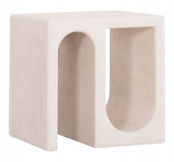 ΤΡΑΠΕΖΙ ΣΑΛΟΝΙΟΥ ΣΕΙΡΑ SANTORINI HM18070 MDF ΣΕ ΥΠΟΛΕΥΚΟ ΧΡΩΜΑ 48x38x48,5Υεκ.